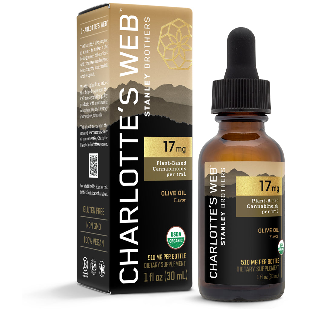 Charlotte's Web 17 mg Olive Oil  - Supplement to support a calm and focussed mind