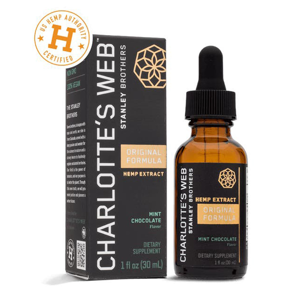 Charlotte's Web 50 mg Mint Chocolate - Supplement to support a calmness and focussed mind