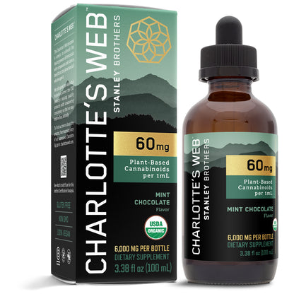 Charlotte's Web 60mg Mint Chocolate  - Supplement to support the whole body and reduce daily stress