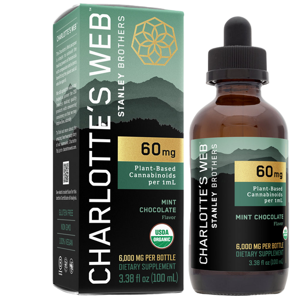 Charlotte's Web 60mg Mint Chocolate  - Supplement to support the whole body and reduce daily stress