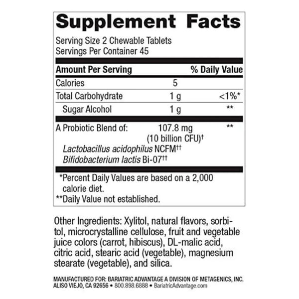Chewable FloraVantage Probiotic Grape