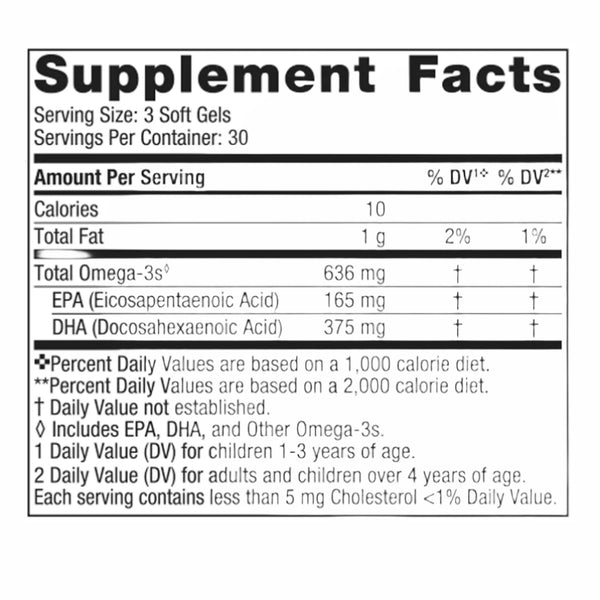Children's DHA Xtra-Nordic Naturals supplements facts