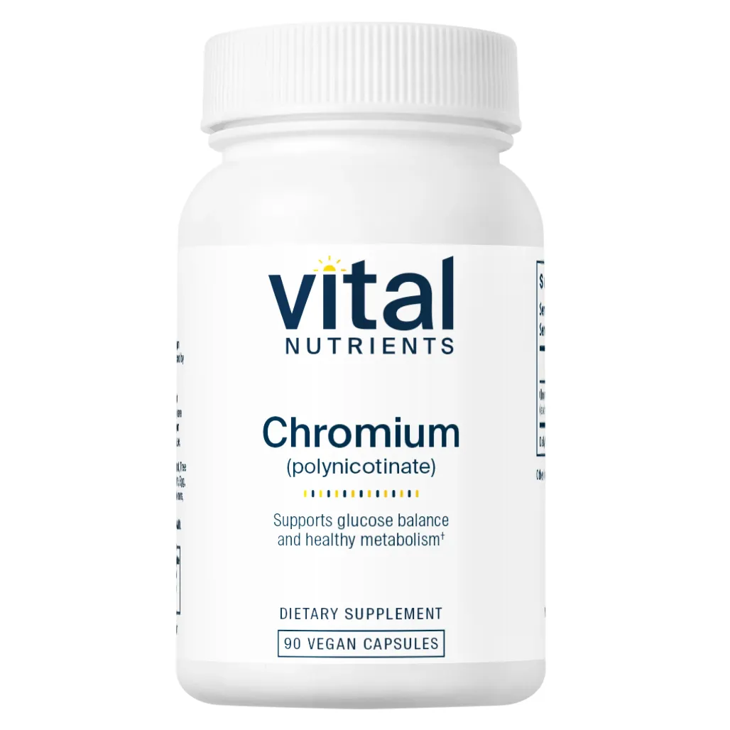 Vital Nutrients Chromium (polynicotinate) 200mcg - Promotes Healthy Cholesterol Levels
