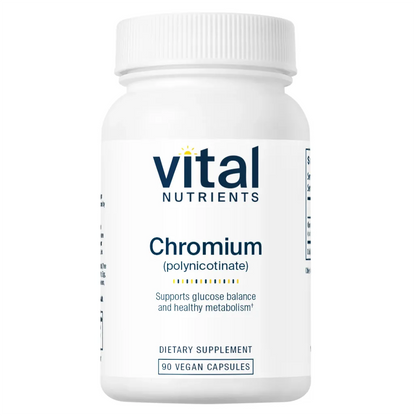 Vital Nutrients Chromium (polynicotinate) 200mcg - Promotes Healthy Cholesterol Levels