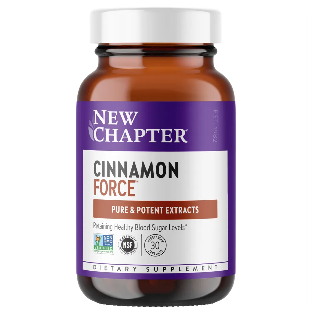 New Chapter Cinnamon Force 30 liquid - Maintains healthy blood sugar levels in normal range