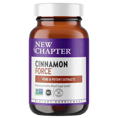 New Chapter Cinnamon Force 30 liquid - Maintains healthy blood sugar levels in normal range