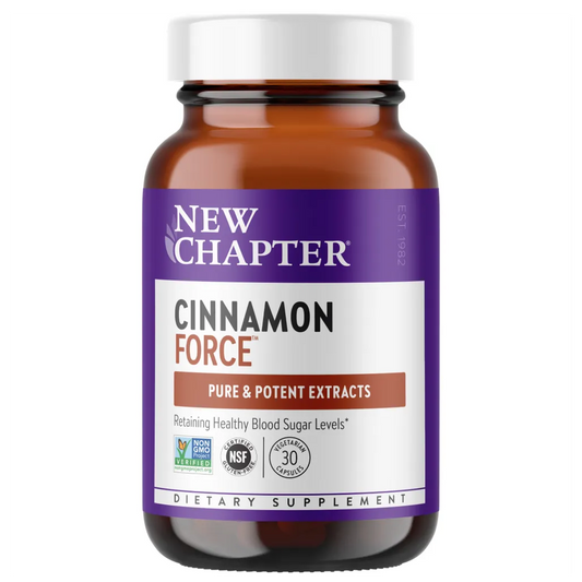 New Chapter Cinnamon Force 30 liquid - Maintains healthy blood sugar levels in normal range