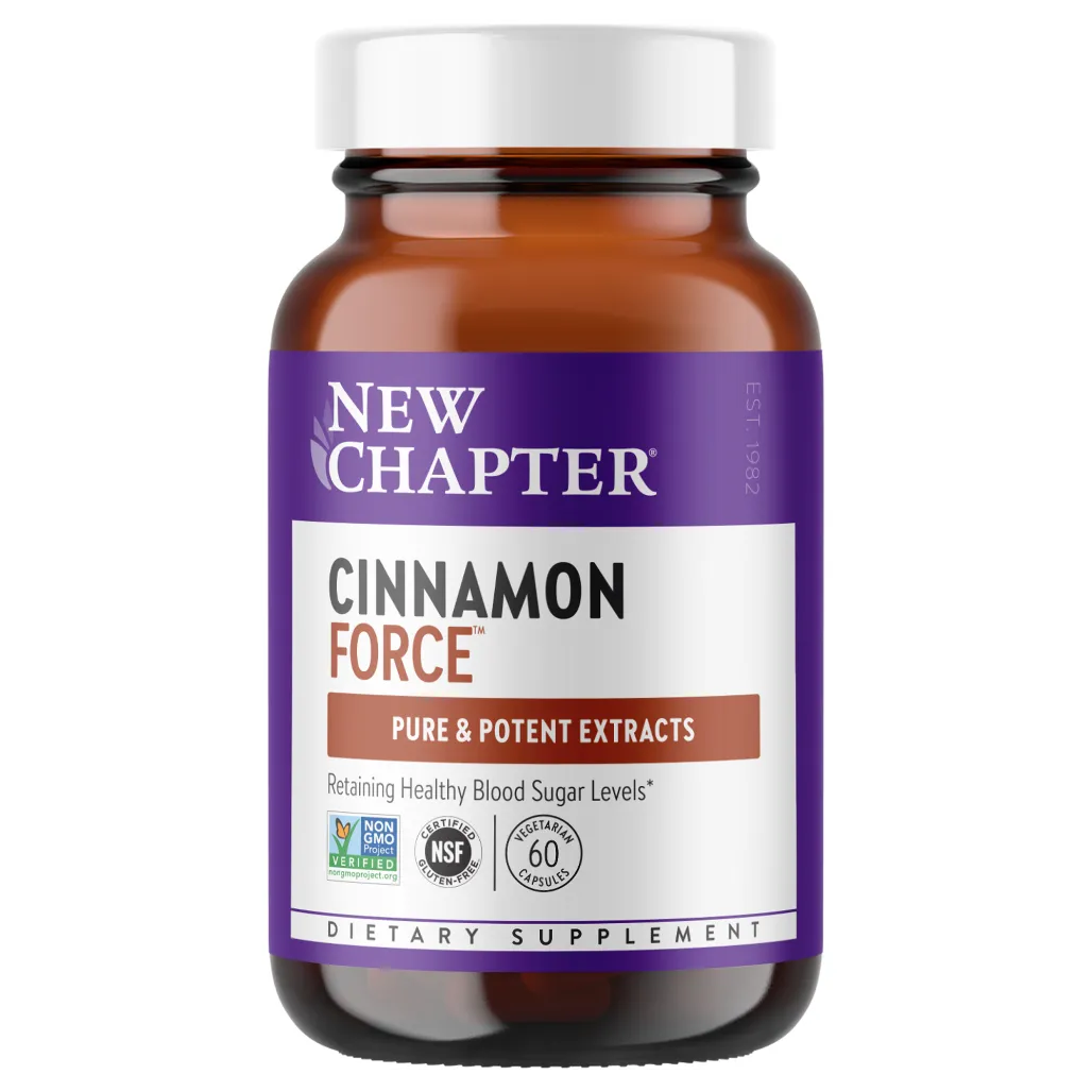 New Chapter Cinnamon Force 60 liquid - Maintains healthy blood sugar levels in normal range