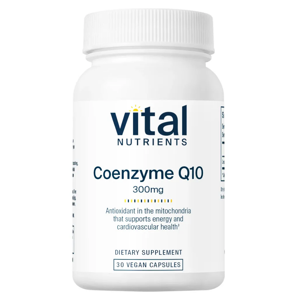 CoEnzyme Q10 300 mg by Vital Nutrients - 30 Vegan Capsules | Support Cardiovascular Health