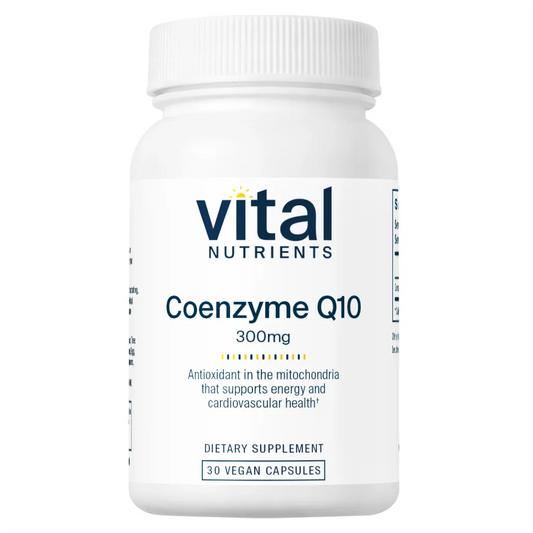 CoEnzyme Q10 300 mg by Vital Nutrients - 30 Vegan Capsules | Support Cardiovascular Health