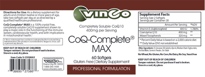 CoQ MAX by Vinco at Nutriessential.com