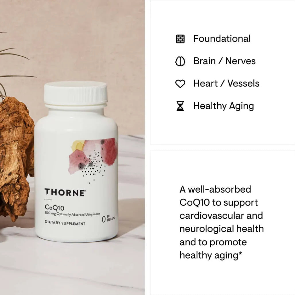 Thorne CoQ10 100 mg for Heart Health