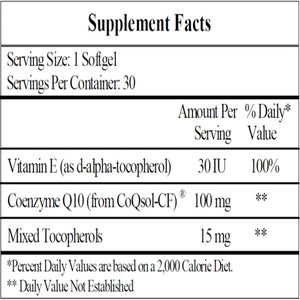 CoQ10 100mg Ecological Formulas/Cardiovascular Research
