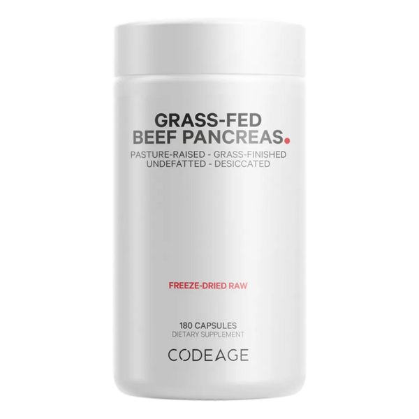 CodeAge Grass-fed Beef Pancreas - Support Pancreatic Health