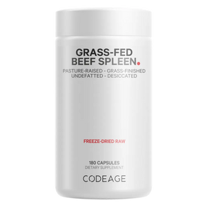 CodeAge Grass-fed Beef Spleen - Support Immune Health and Spleen Function