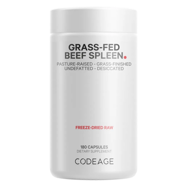 CodeAge Grass-fed Beef Spleen - Support Immune Health and Spleen Function