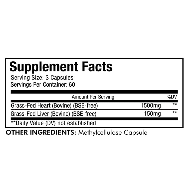 CodeAge Grass-fed Beef Heart - Promote Mitochondrial Health