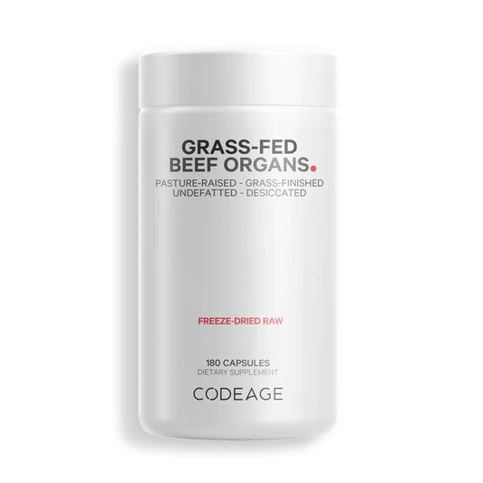 CodeAge Grass-fed Beef Organs - Help Support Muscle Mass