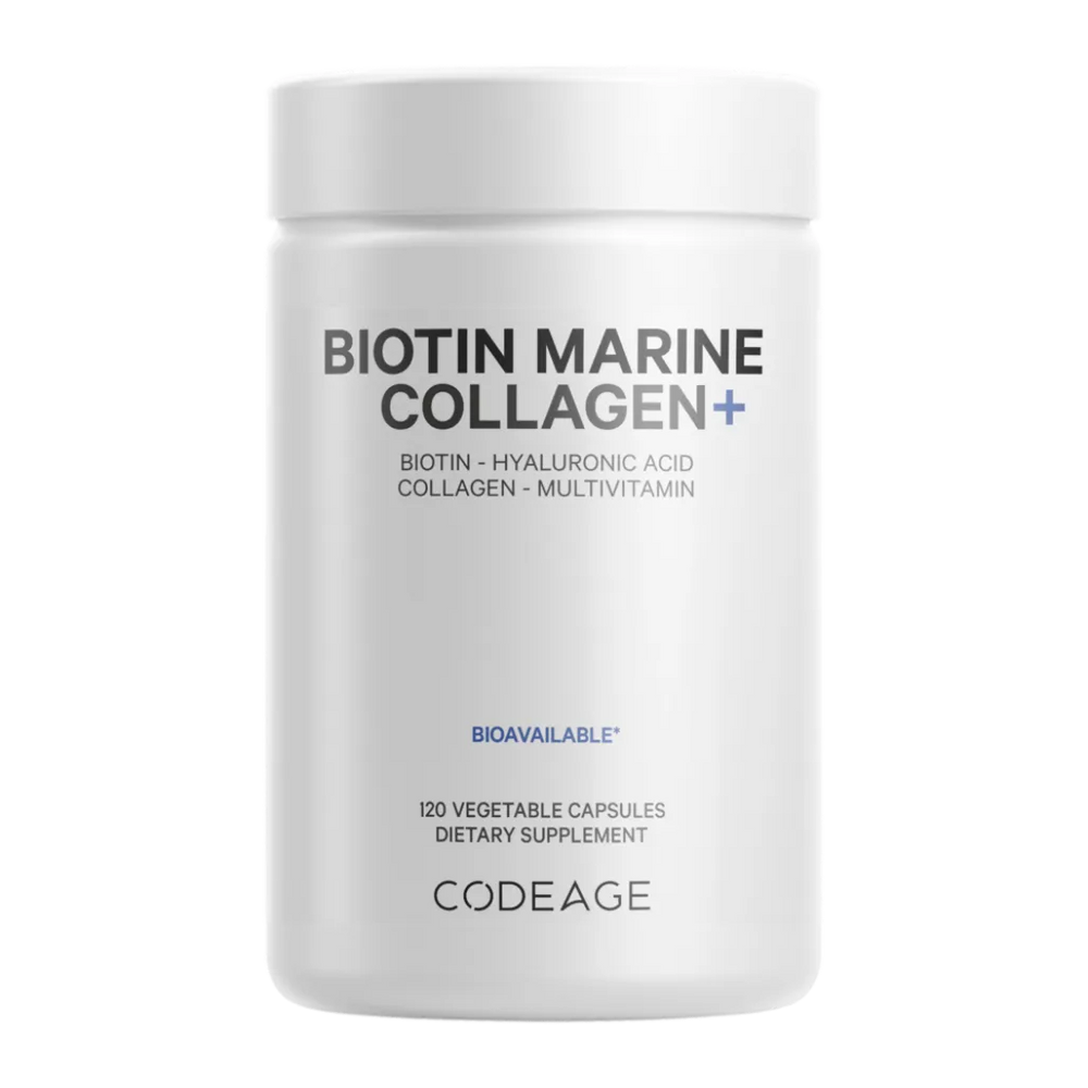 CodeAge Biotin Marine Collagen - Promote Healthy Skin, Hair and Nails