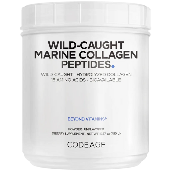 CodeAge Wild Caught Marine Collagen Peptides - Essential for Healthy Skin