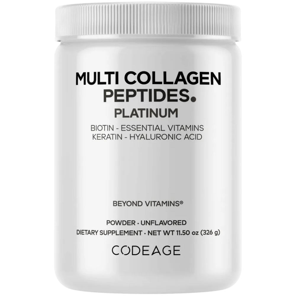 CodeAge Platinum Multi Collagen Peptides - Support Joints, Bones, and Muscle Health