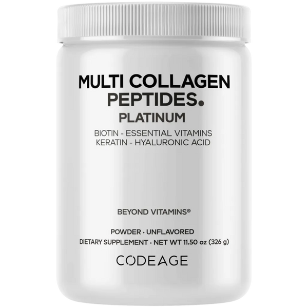 CodeAge Platinum Multi Collagen Peptides - Support Joints, Bones, and Muscle Health