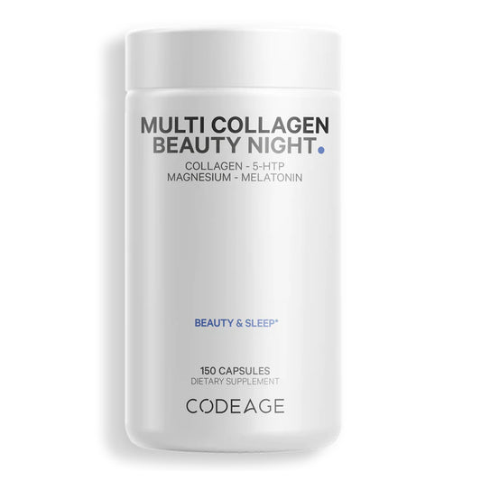 CodeAge Multi Collagen Beauty Night - Support Healthy Tendons, Ligaments and Muscles