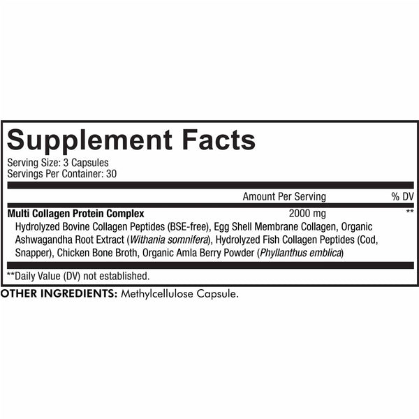 CodeAge Multi Collagen Capsules - Support Healthy Digestion