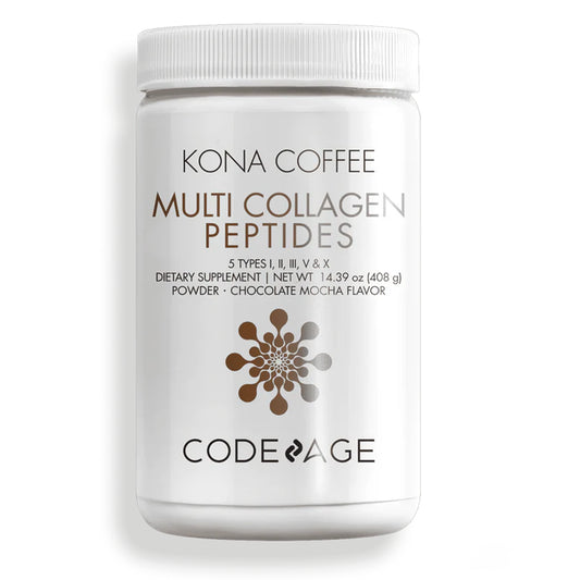 CodeAge Multi Collagen Peptide Kona Coffee - Boost Your Morning Routine