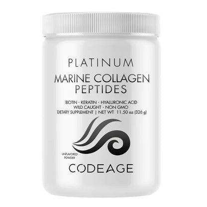 CodeAge Platinum Multi Collagen Peptides - Support Joints, Bones, and Muscle Health