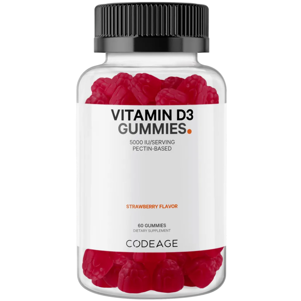 CodeAge Vitamin D3 Gummies - Help Assist in Calcium Absorption and Bone Growth.