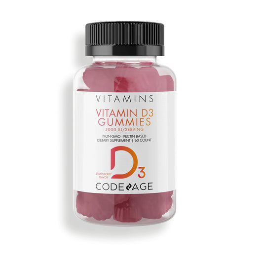 CodeAge Vitamin D3 Gummies - Help Assist in Calcium Absorption and Bone Growth.