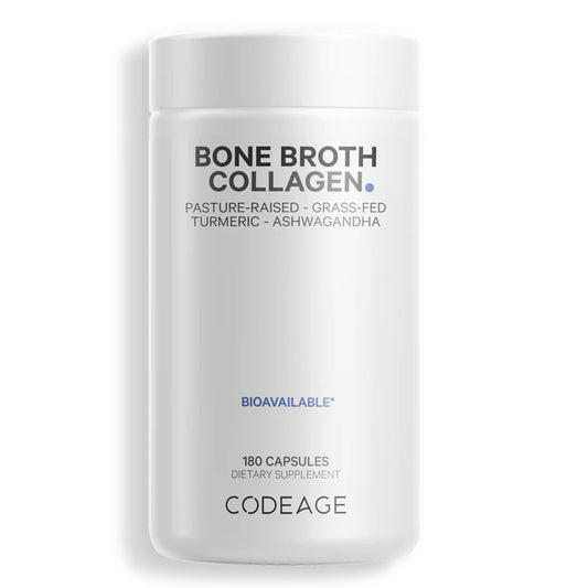 CodeAge Bone Broth Collagen - Support Healthy Joint Function and Mobility
