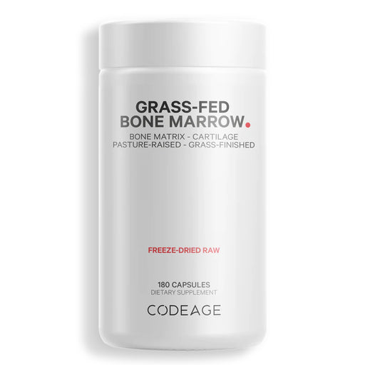 About Grass-fed Bone Marrow by Codeage - 180 Capsules | Support Dental Health