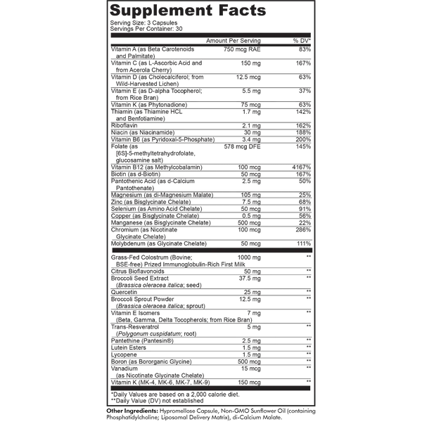 Codeage Multivitamin Recovery Elite Max 90c