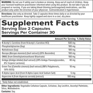 CogniFactors - 60 veg caps | Nutra BioGenesis