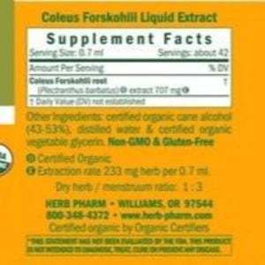 Coleus Forskohlii Herb Pharm ingredients