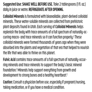 Colloidal Minerals Trace Minerals