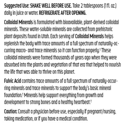 Colloidal Minerals Trace Minerals