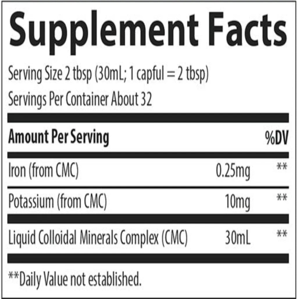 Colloidal Minerals Trace Minerals