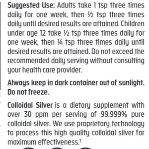 Colloidal Silver Spray Trace Minerals Research