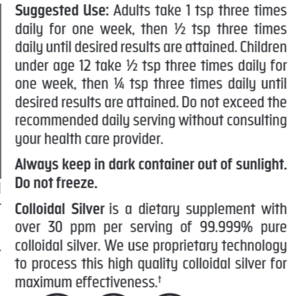 Colloidal Silver Spray Trace Minerals Research