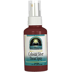 Colloidal Silver Throat Spray 30ppm Source Naturals