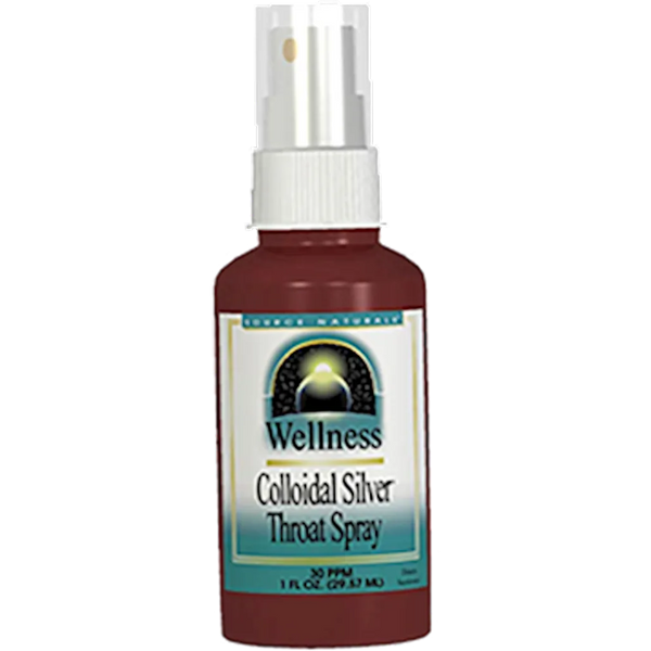 Colloidal Silver Throat Spray 30ppm Source Naturals