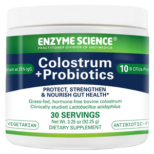 Colostrum + Probiotics Powder, Unflavored Enzymedica