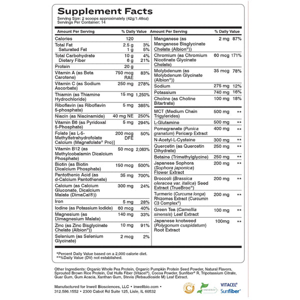 Complete Cleanse, Chocolate Inwell Biosciences