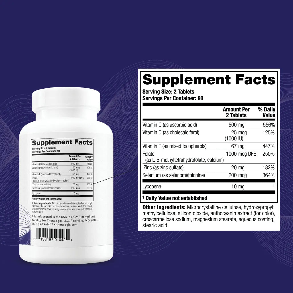 conception xr supplement facts - theralogix