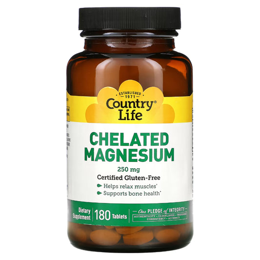 Chelated Magnesium 250 mg Country life