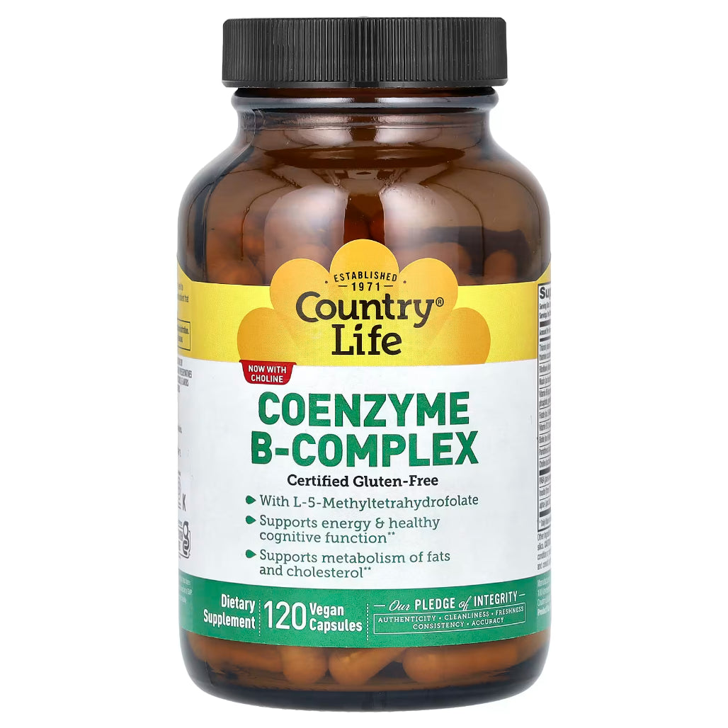 Coenzyme B-complex Country Life - 120 Capsules | Cognitive Support