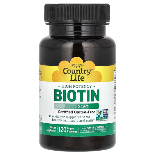 High Potency Biotin 5 mg Country life